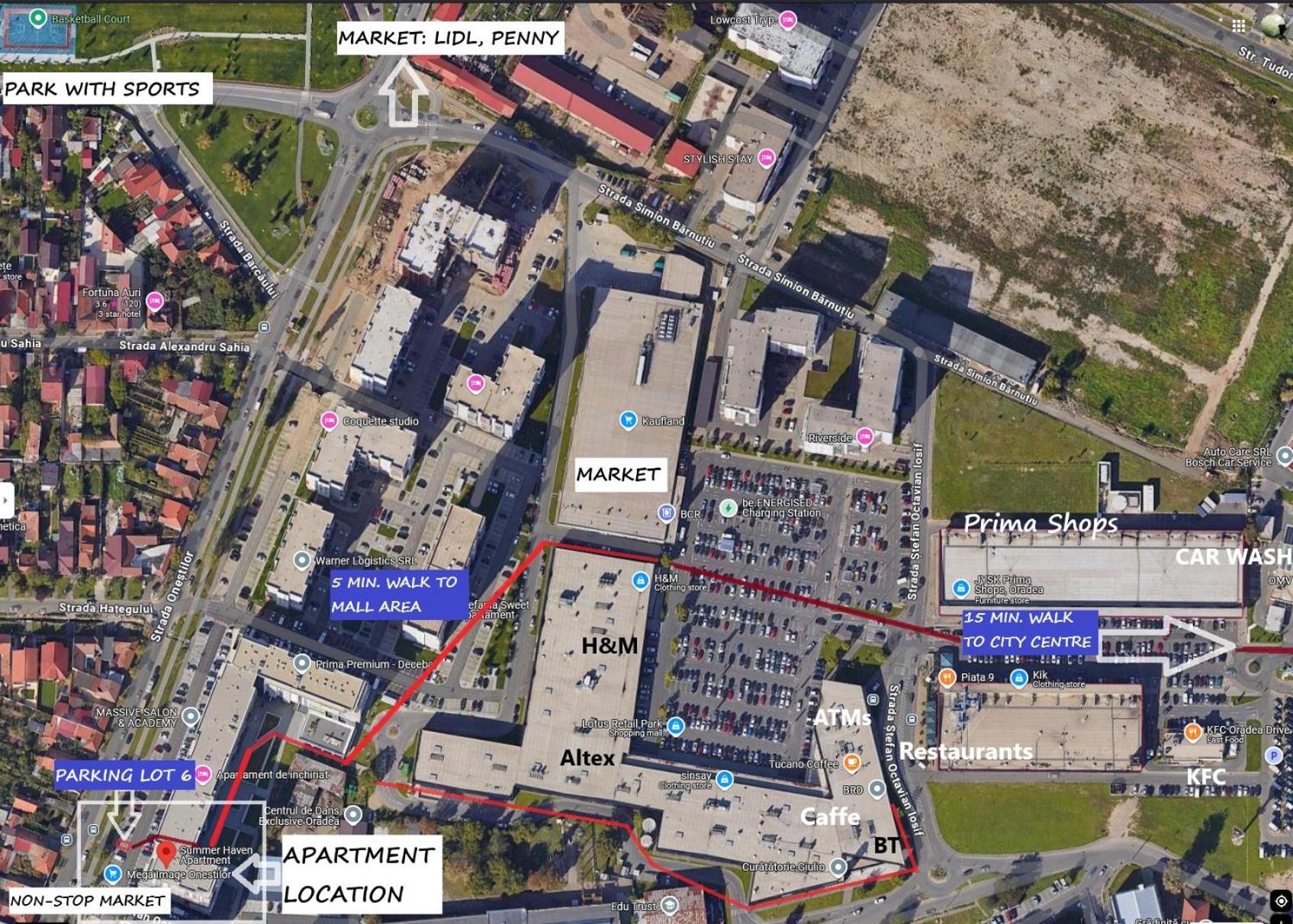 Summer Haven - Self Check-In & Parking Lot, Primashops&Lotus Oradea Εξωτερικό φωτογραφία
